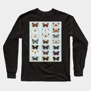 BUTTERFLY COLLECTION MATCHBOX SERIES BUTTERFLIES BOTANICAL GARDEN Long Sleeve T-Shirt